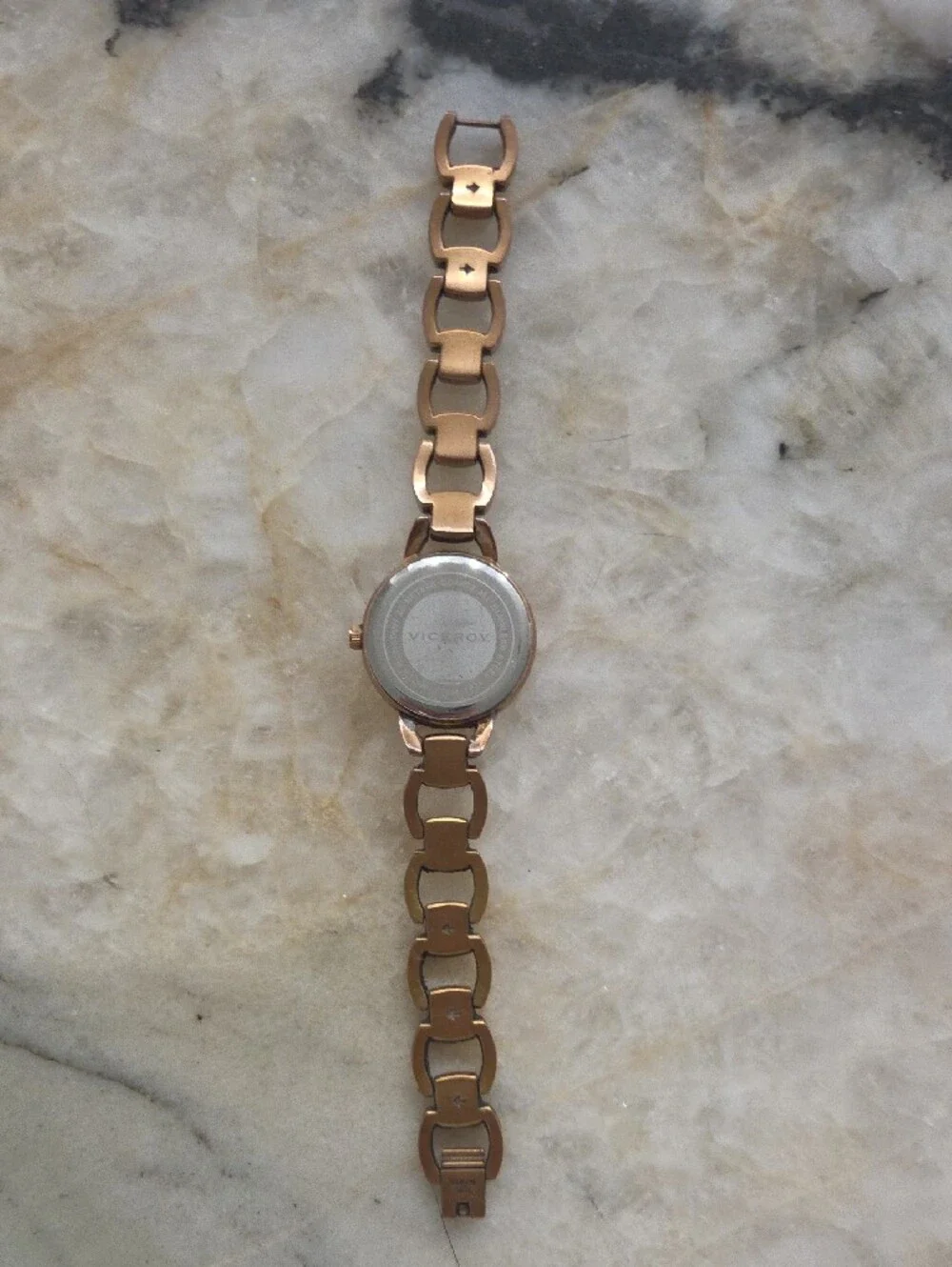 Women's Rose Gold Link Bracelet Watch